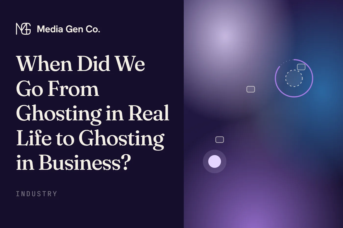 Follow up messages fly toward a client that has faded to a dashed outline, while a thirty day ring closes around it.
